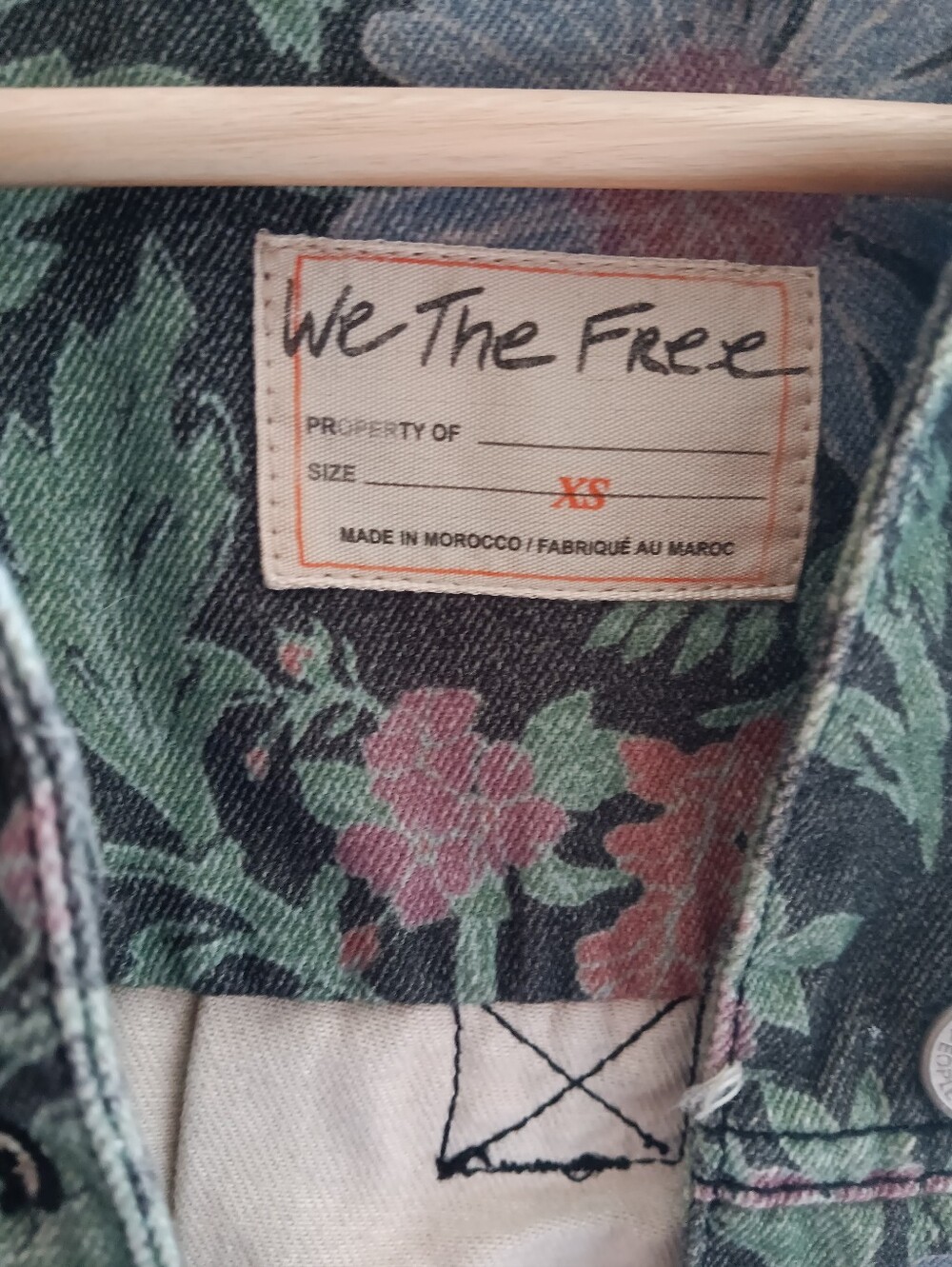Free People We The Free Opal Swing Floral-Print Denim Jacket - Picture 2 of 9